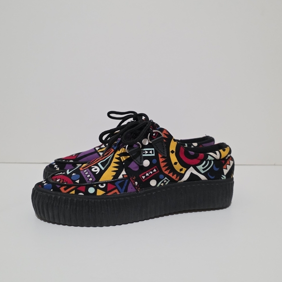 BOHEMIAN CANVAS PLATFORM SNEAKERS SIZE 8.5 - Picture 3 of 8